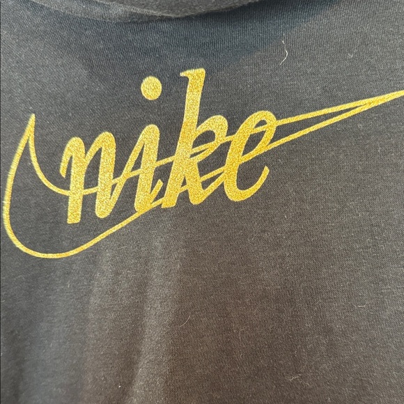Nike Black Pullover with Gold Swoosh - Picture 3 of 7